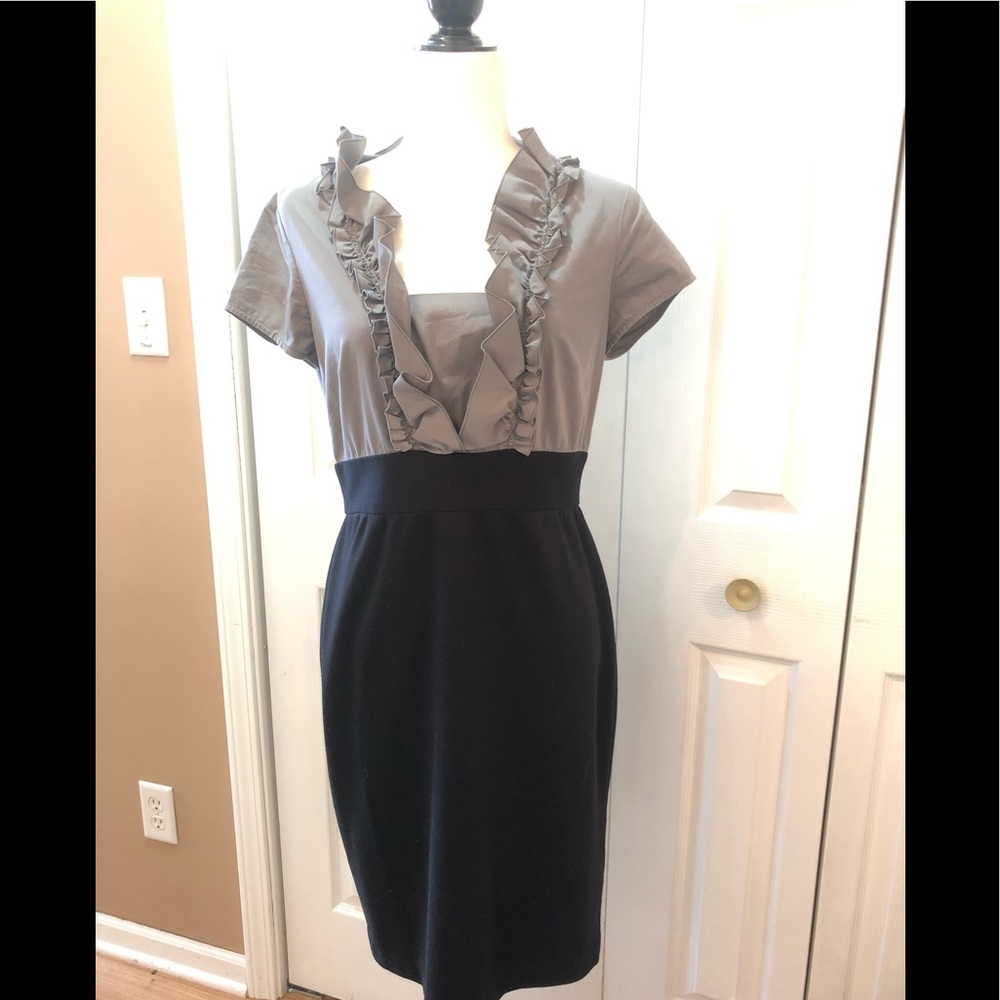 Beautiful Black/ Gray Ruffle Dress